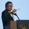 El presidente de Colombia, Gustavo Petro, habló durante la 'Primera conferencia ministerial para poner fin a la violencia contra la niñez'.