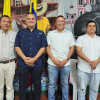 Mesa Directiva del Concejo de La Dorada 2025: Gustavo Guevara, presidente; Fabio Moncada Melo, , primer vicepresidente; Jorge Iván Ortiz, segundo vicepresidente. Y el secretario ratificado, Jairo Perdomo.