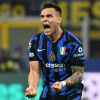 El jugador del Inter Milan Lautaro Martinez celebra