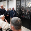  El papa Francisco este Jueves Santo en la cárcel 'Regina Coeli', en el centro de Roma.