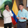 Los presidentes de Colombia y Ecuador, Gustavo Petro y Daniel Noboa, se reunieron en diciembre del 2024 en las Islas Galápagos.
