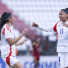 La selección chilena celebra uno de los dos goles que convirtió en su partido ante Venezuela en el inicio del Sudamericano Sub-17 Femenino.