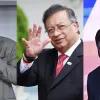 los jefes de Estado de Brasil, Luiz Inácio Lula da Silva; de Colombia, Gustavo Petro; y de Chile, Gabriel Boric