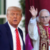 Donald Trump, presidente de Estados Unidos, y el papa León XIV, estadounidense.