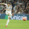 El centrocampista del Madrid Luka Modric, durante un partido de LaLiga de fútbol que Real Madrid y RCD Mallorca disputan en el estadio Santiago Bernabéu.