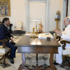 El presidente Petro y el papa León XIV se reunieron este lunes en el Vaticano.