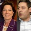 Adriana Gutiérrez Jaramillo, excongresista caldense, y Mauricio Lizcano, precandidato presidencial.