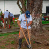 Varios internos participaron en el arreglo de parques, como este en Anserma.