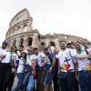 Jóvenes llegan a Roma para celebrar el Jubileo.