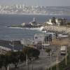 Fotografía de la costa durante la alerta de tsunami este miércoles, en Valparaíso (Chile).