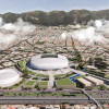El render de lo que será el nuevo estadio El Campín de Bogotá. 