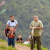 El evento es familiar para elevar cometas en Manizales. 