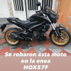 La moto hurtada.