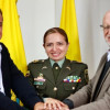 El Gobernador de Caldas, Henry Gutiérrez, y el secretario de Gobierno, Jorge Andrés Gómez, se reunieron con la nueva Comandante del Departamento de Policía Caldas, coronel Rocío Milena Melo Puerto.