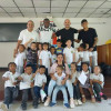  Fotos I Cortesía I.E. Rafael Pombo para LA PATRIA  Los exjugadores del Once Caldas Elkin Soto, Ervin Maturana, Harrison Henao y del kinesiólogo Miguel Rodas, visitaron el colegio Rafael Pombo, en zona rural de Manizales.