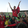 Jugadores de Marruecos celebran este miércoles, tras ganar un partido de las semifinales de la Copa del Mundo Sub-20 contra Francia en el estadio Elias Figueroa Brander en Valparaíso (Chile).