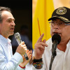 Federico Gutiérrez, alcalde de Medellín, y Gustavo Petro, presidente de Colombia.