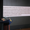 Fotografía cedida por la Presidencia de Colombia de su mandatario, Gustavo Petro, hablando durante una alocución este viernes, en Bogotá (Colombia).
