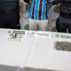 Le encontraron este jueves 456,9 gramos de marihuana, una gramera, material de empaque, un revólver apto para disparar y 5 cartuchos calibre 22.