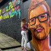 Juan Sebastián Buitrago Cárdenas cumplió 4 meses desaparecido. Así va el mural que elaboran sus amigos en La Sultana.