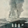 Foto I Cortesía Hoyos Editores I LA PATRIA  El 20 de marzo de 1926, es decir hoy hace un siglo exactamente, la primera catedral de Manizales quedó destruida por incendio, que a su paso se llevó también dos manzanas de casas y negocios. Antes, 1922 y 1925, las llamas arrasaron gran parte de la ciudad.