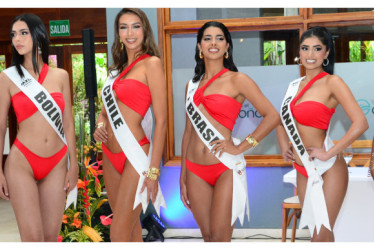  Las aspirantes al Reinado Internacional del Café pasaron la prueba de fuego y ahora se alistan para el Desfile de las Naciones.  