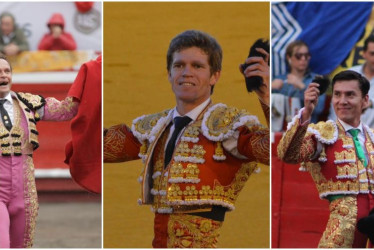 Antonio Ferrera, Borja Jiménez y José Arcila. 