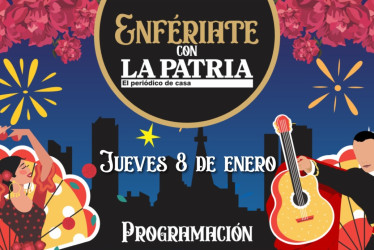 Conozca la programación del sexto día (jueves 8 de enero) de la 69.ª Feria de Manizales, que se celebra del 3 al 11 de enero del 2026.