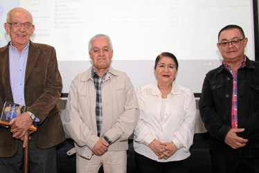José Jaramillo Mejía, Fabio Vélez Correa, Mariela Márquez Quintero y Ángel María Ocampo Cardona.