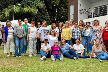 Foto | Darío Augusto Cardona | LA PATRIA En la finca de Olga Patricia Gómez se realizó el primer encuentro de compañeras pensionadas de Mercaldas.