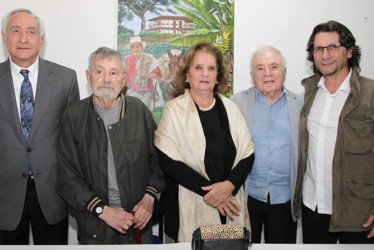 Fotos | Argemiro Idárraga | LA PATRIA Gabriel Barreneche, Alberto Moreno, Elvira Escobar, Eduardo Serrano y Guillermo Londoño.