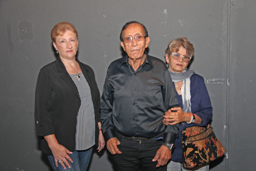 Elizabeth Orozco, Ramón Zuñiga y Fany Usma.