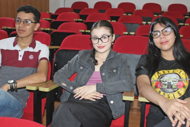 Fotos | Cortesía U. de Caldas | LA PATRIA Nicolás Ospina, Sofía Aristizábal y Camila Gutiérrez. 