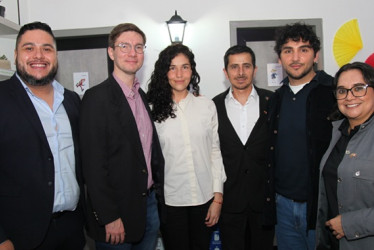 Juan Tamayo, Remi Smagghe, Sofía Lara, Jorge Cortés, Daniel Valencia y Laura Echeverry.