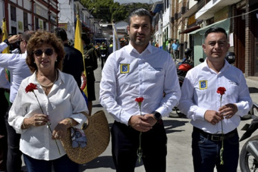 Fotos | Luis Fernando Rodríguez | LA PATRIA Germanía Gutiérrez, Manuel Fermín Giraldo y Franklin Andrés Henao.