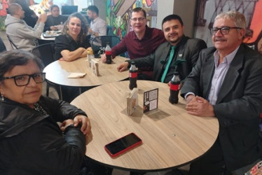 Foto | Rubén Darío López | LA PATRIA Martha Cecilia Toro, Paula Londoño, Thomás Verrier, Rubmarth Gabriel López y Rubén Darío López.