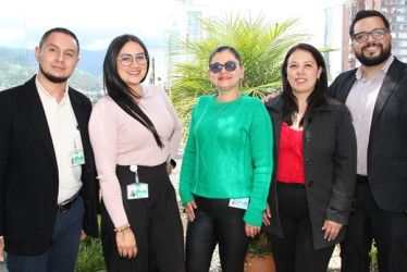 Andrés Felipe Márquez, Luz Edith Tabares, Sandra Milena Loaiza, Leidy Johanna Sánchez y Juan Sebastián Montoya.