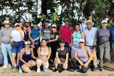Foto | Argemiro Idárraga | LA PATRIA ​​​​​​​Integrantes de la Asociación Asporcal participaron de una caminata ecológica desde el Centro de Manizales hasta La Siria, vía a Chinchiná.