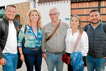 Édison Noreña, Sorany Pérez, Luis Guillermo Quintero, Laura Visbal y Daniel Martínez.