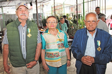 Fotos | Argemiro Idárraga | LA PATRIA Gustavo de Jesús Botero Orozco, Luz Dary Vargas viuda de Ospina y Jorge Enrique Agudelo Parra.
