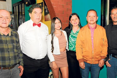 Jhon Jairo Pineda, Eladio Henao, Manuela León, Nancy Duque, Uriel León y Hernando Posada.