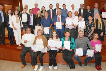 Grupo de lideres comunitarios Certificados.