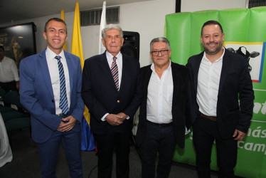 Alexánder León, Gustavo Moreno Jaramillo, Fabio Aristizábal Gómez y Andrés Duque Osorio.