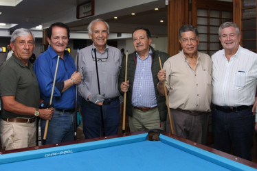 Fotos | Argemiro Idárraga | LA PATRIA Carlos Germán Mejía, Gustavo Rivillas, Rubián Zamora, Álvaro Callejas, Ancízar Ramírez, Armando Grisales, Fabián Escobar Montoya y Guillermo Hurtado Mejía.