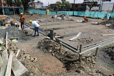 Cancha sintética en el parque Liborio