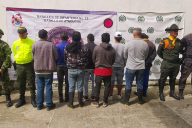 Ejército captura a ocho personas que atentaban contra el medioambiente