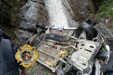 Este es el carro que rodó por la ladera. 