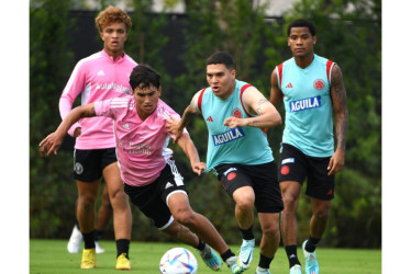 El entrenamiento de la Selección Colombia