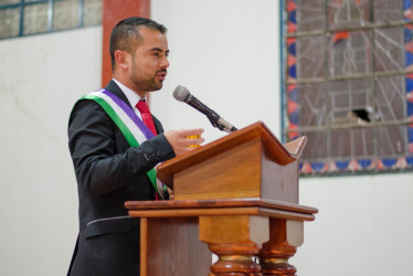 Juan David Grajales, alcalde de Marulanda.