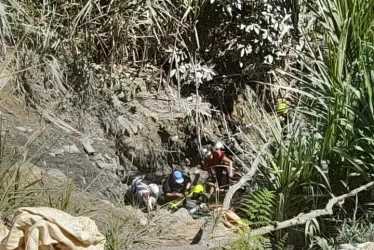 Zona donde cayó el hombre de 28 años en Marmato.